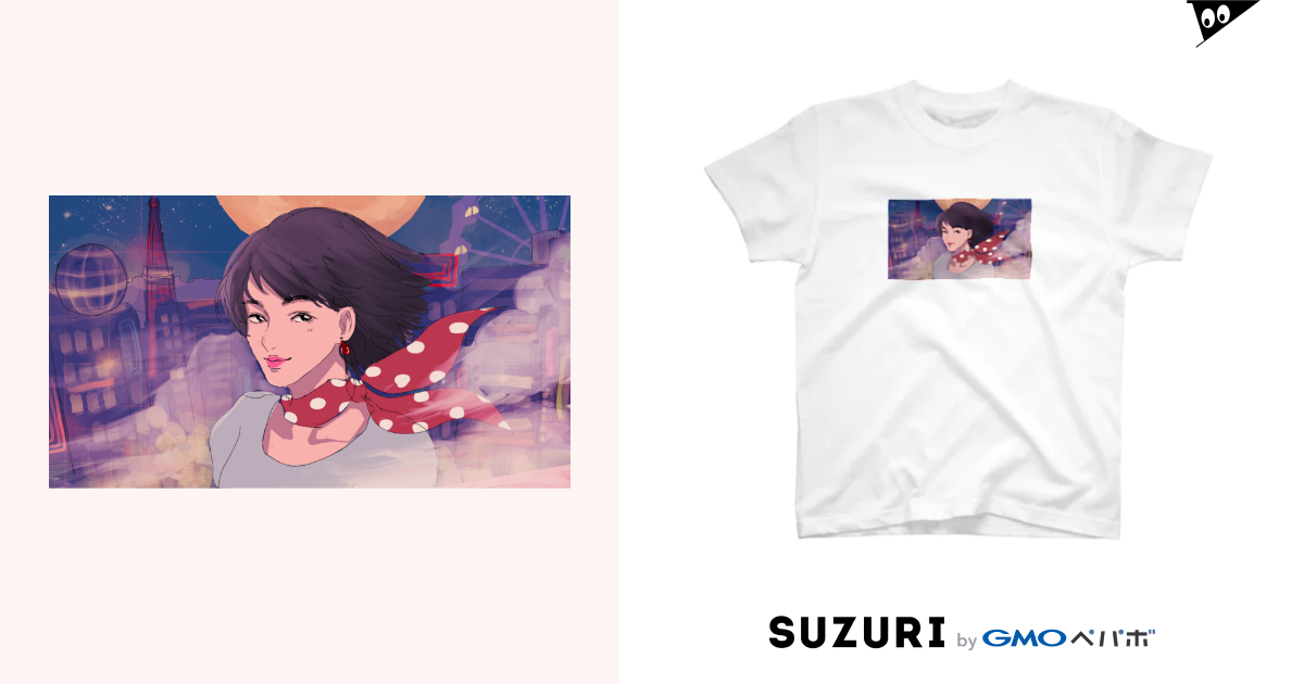 1980年代レトロアニメ風 Maru 8o0のtシャツ通販 Suzuri スズリ