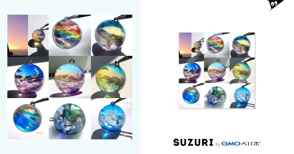 雲レジン空まとめ / 銀のしずく　雲レジンアクセサリー ( gin-sizuku )のステッカー通販 ∞ SUZURI（スズリ）