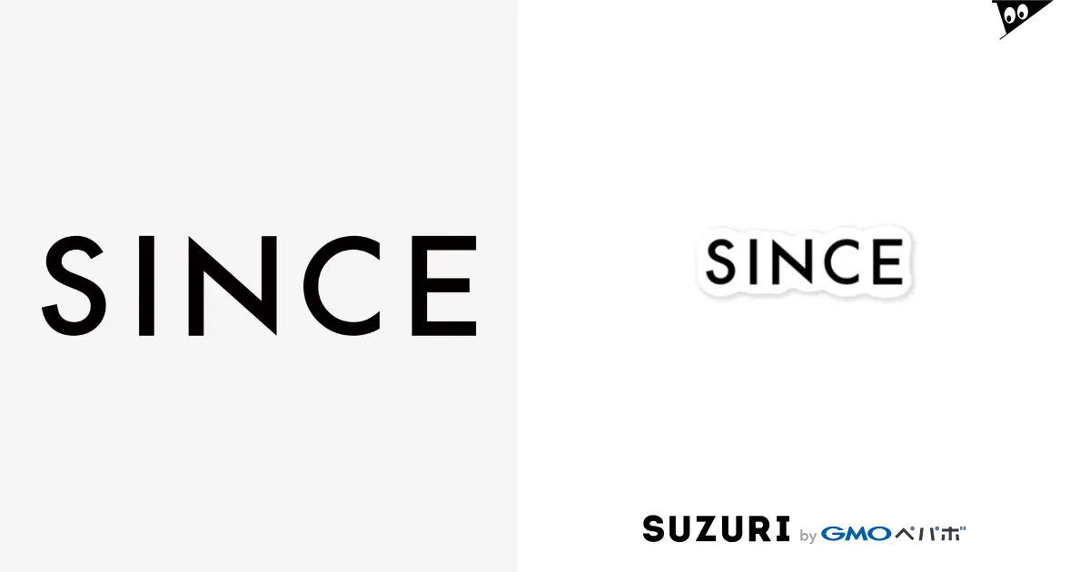 SINCE logo (black) / SINCE ( since-inc )のステッカー通販 SINCE logo (black) / SINCE ( since-inc )のステッカー通販