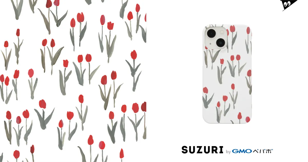 tulip red / otsukiyumiのスマホケース(iPhone)通販 ∞ SUZURI tulip red / otsukiyumiのスマホケース(iPhone)通販 ∞ SUZURI