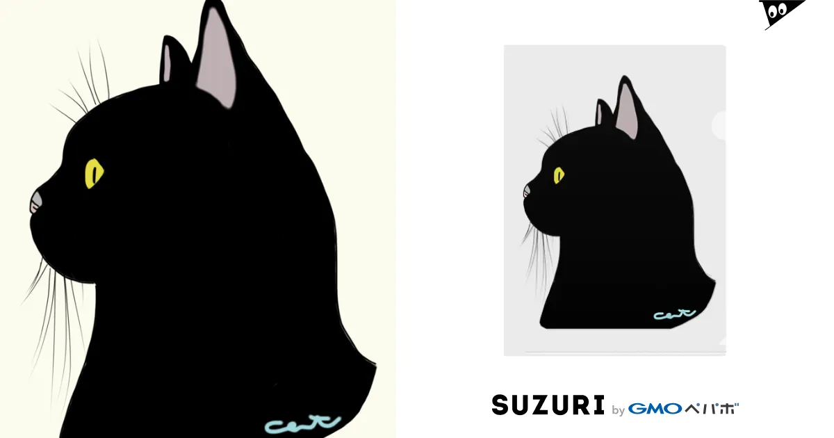 黒猫 白猫 横顔 클리어파일 by 小鳥と映画館 黒猫 白猫 横顔 클리어파일 by 小鳥と映画館
