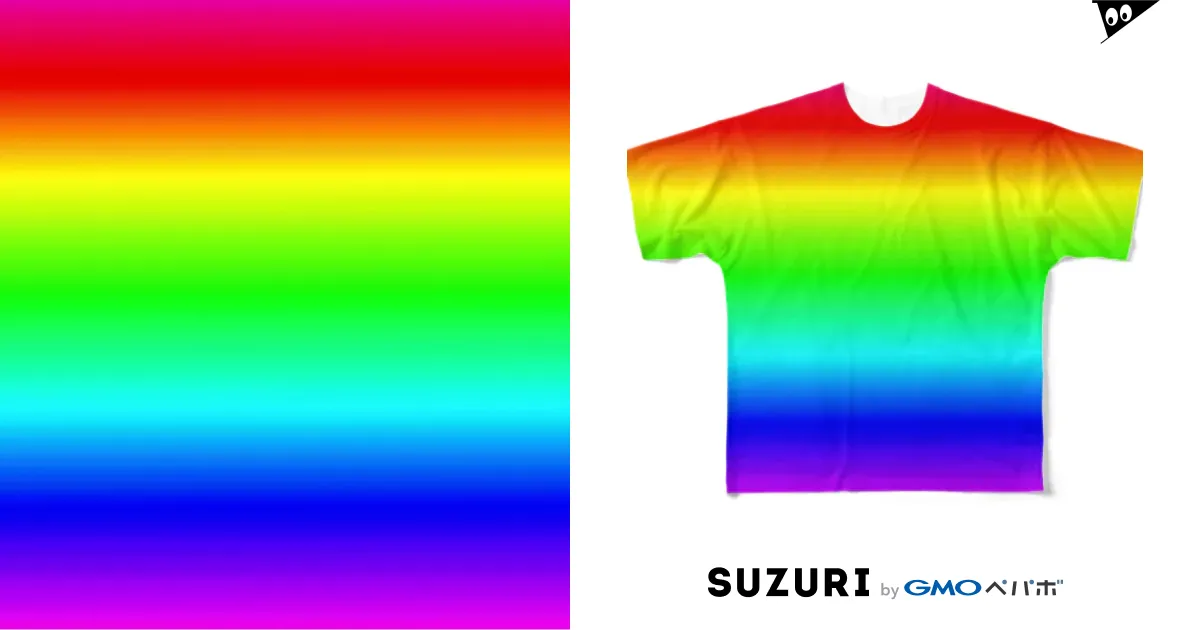 全面レインボーグラデーションTシャツ / FWKキラメキ