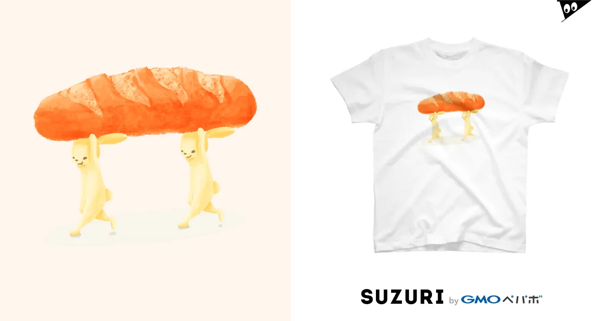 パンどろぼう / と、ねこ屋 ( tonekoya )のスタンダードTシャツ パンどろぼう / と、ねこ屋 ( tonekoya )のスタンダードTシャツ