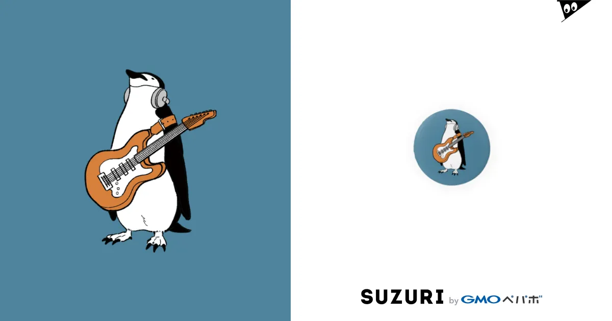騒音のない世界のペンギン缶バッジ / 騒音のない世界 SHOP