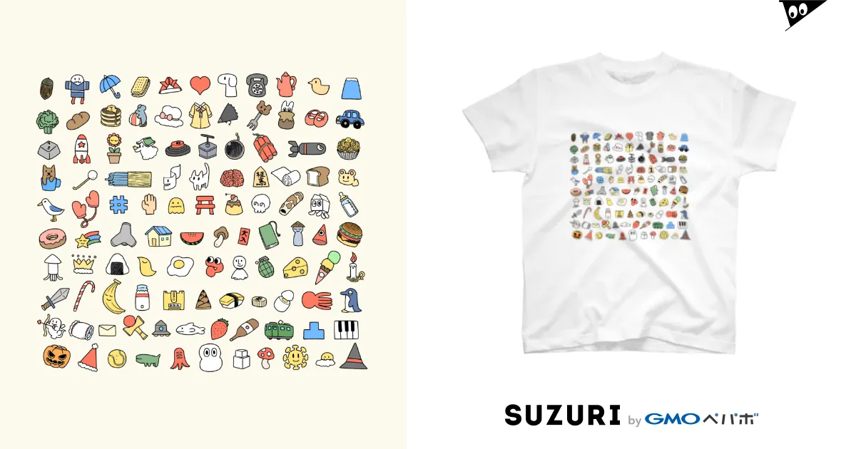 108 / あらゐけいいち ( kumomadori )のスタンダードTシャツ