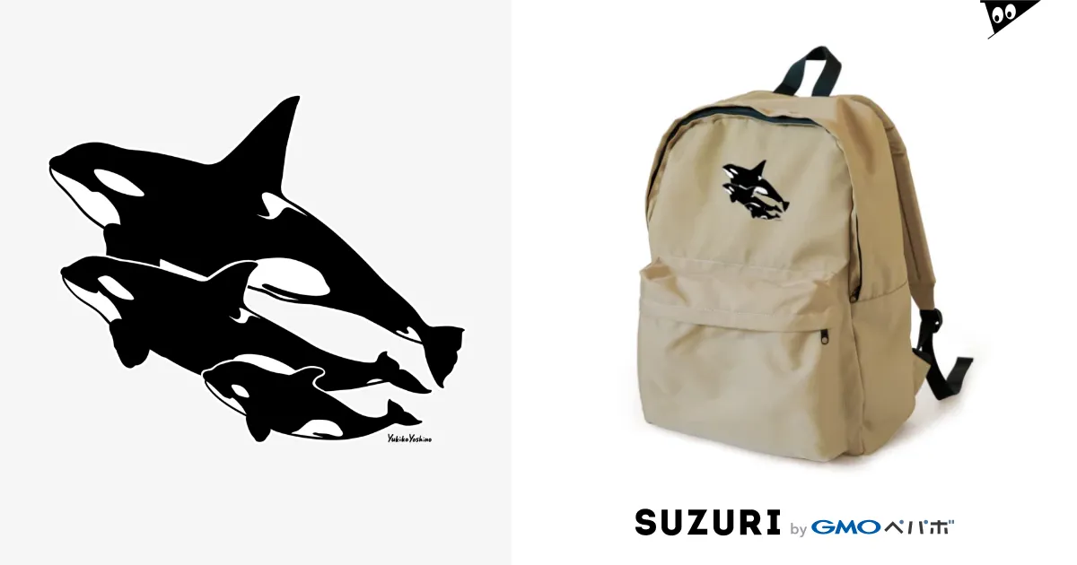 Orca＊シャチ / MUSEUM LAB SHOP MIT ( MIT )のリュック通販 ∞ SUZURI（スズリ）