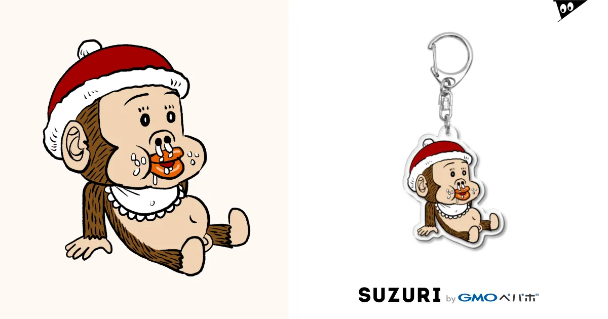 まんぷくモンチャック Acrylic Key Chain by つの丸 ( ge_ha_mob まんぷくモンチャック Acrylic Key Chain by つの丸 ( ge_ha_mob