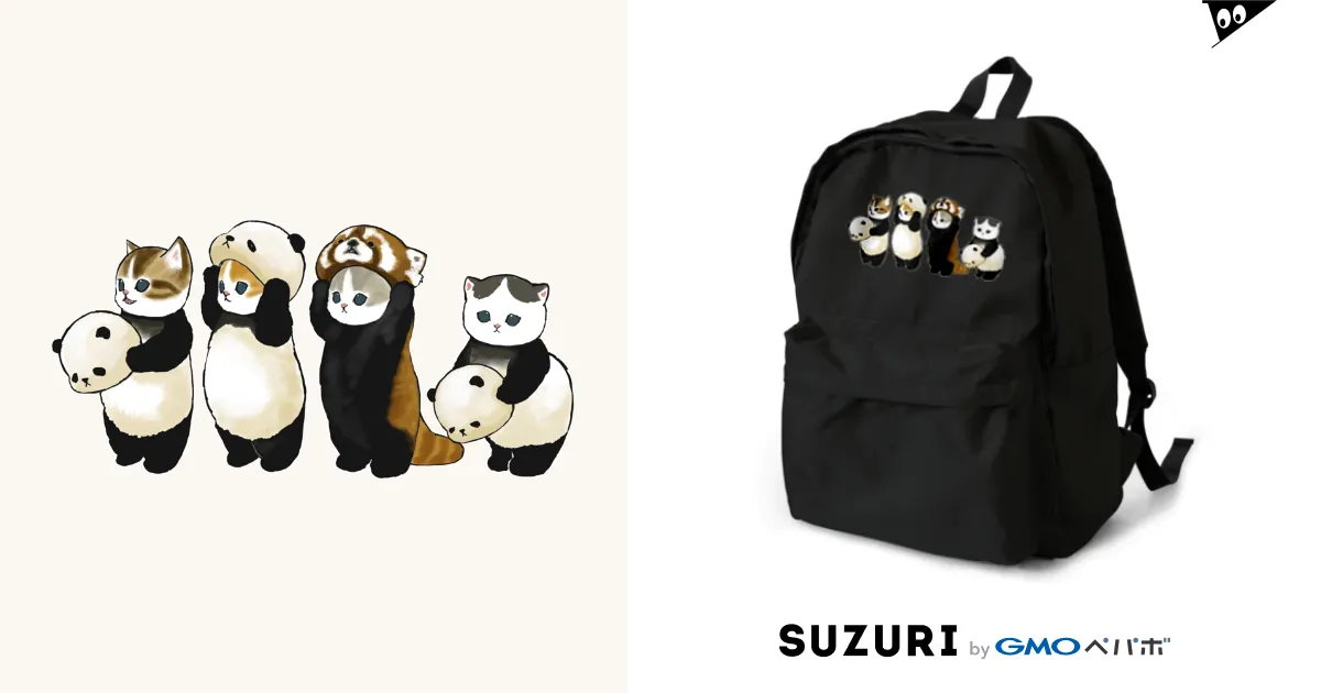 パンダです。 Backpack by mofusand ( mofu_sand ) ∞ SUZURI