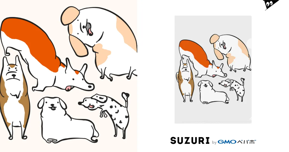いろんな犬のゆるいイラスト / ゆるいイラストのアイテム