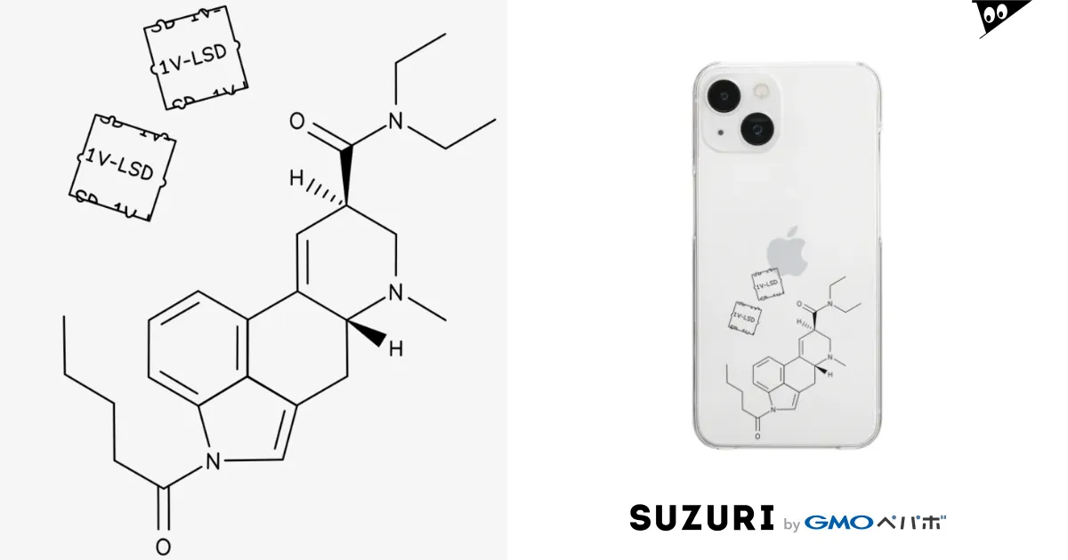 オリジナル 1V-LSD デザイン Clear Smartphone Cases (iPhone) by SHOSEI商店 グッズ販売 (  SHOSEI ) ∞ SUZURI