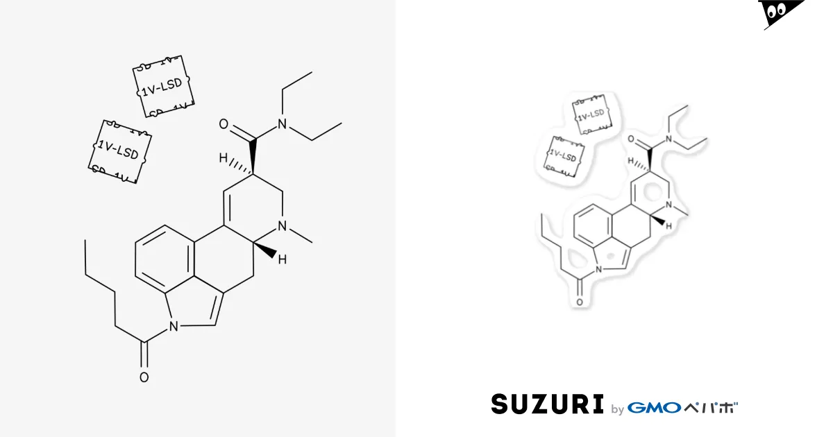 オリジナル 1V-LSD デザイン Sticker by SHOSEI商店 グッズ販売 ( SHOSEI ) ∞ SUZURI