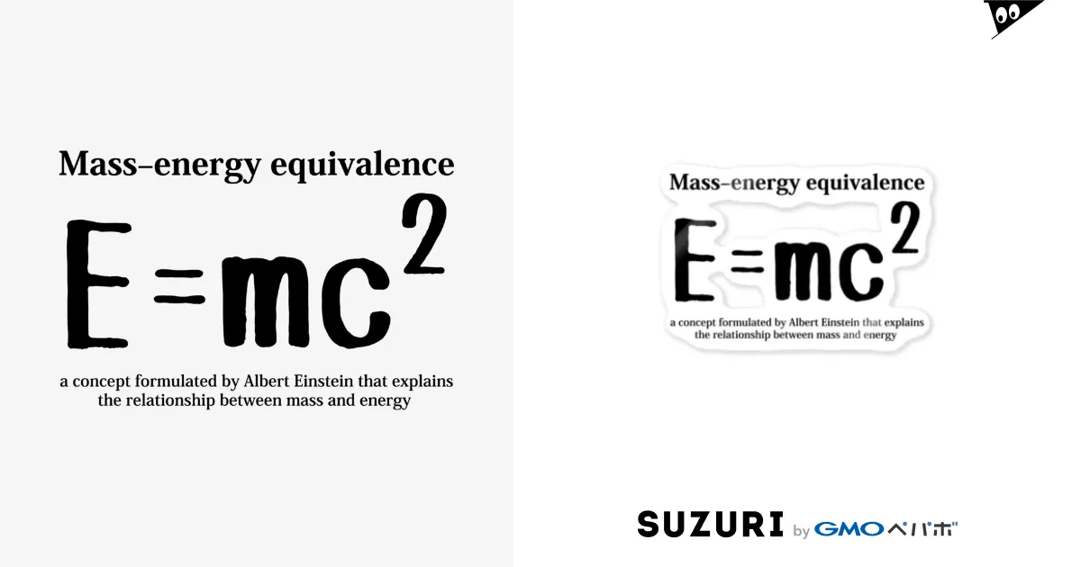 E=mc2(エネルギー、質量、光速の関係式)：アインシュタイン