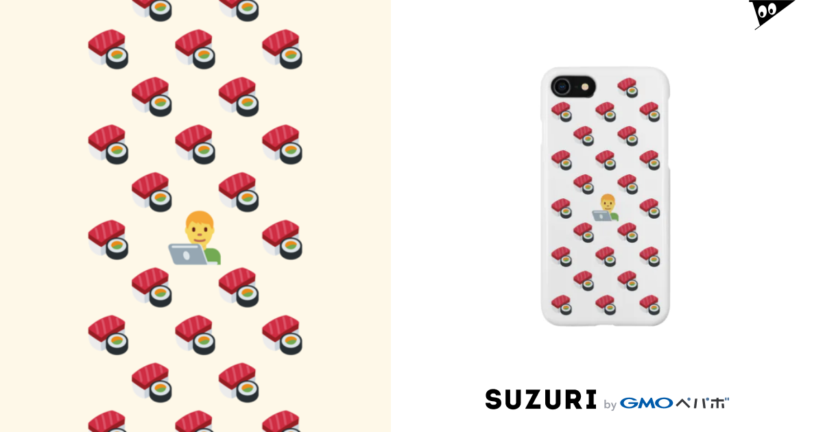 絵文字 お寿司大好きエンジニア Smartphone Cases Iphone By Emojitokyo Suzuri