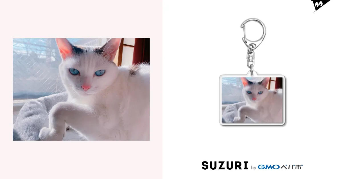 手が変な猫 / ねこふぐ亭 ( sak_orz )のアクリルキーホルダー通販 ∞ SUZURI（スズリ）