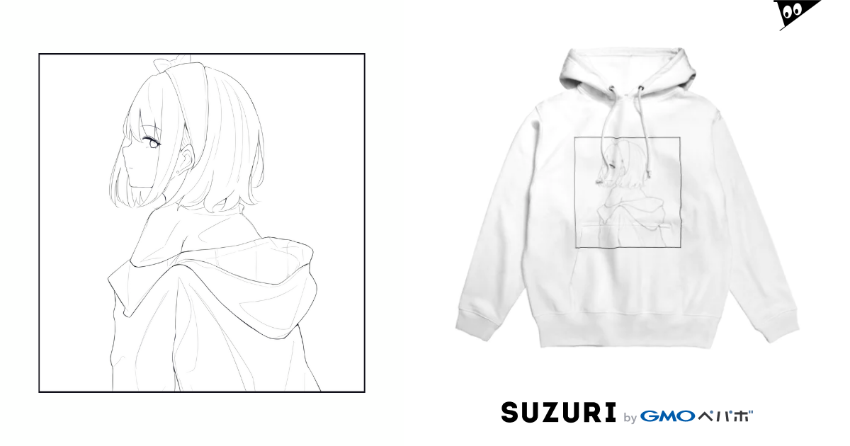 白雪姫（線画） / UZNo ( UZyuzu37 )のパーカー通販 ∞ SUZURI（スズリ）