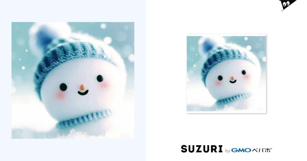 可愛い雪だるま❄ / 終わらない夢に🌈 ( owaranaiyumeni )のステッカー通販 ∞ SUZURI（スズリ）