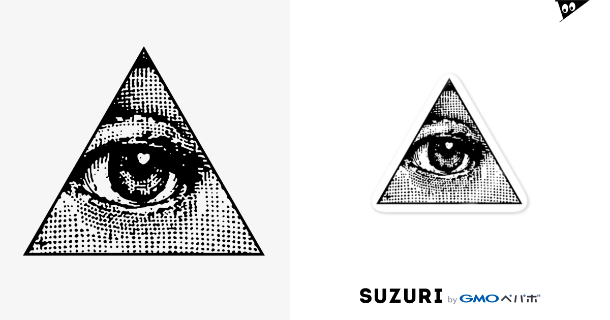 Illuminati Eye Triangle Bk Metao Dzn メタをデザイン Metawo のステッカー通販 Suzuri スズリ Illuminati Eye Triangle Bk Metao Dzn メタをデザイン Metawo のステッカー通販 Suzuri スズリ
