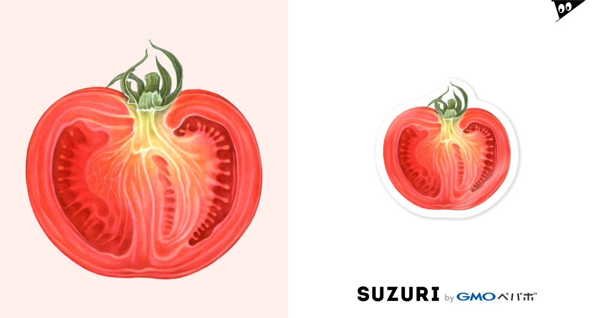 トマトの断面 オハデザイン 大橋正の作品 Tadashi Ohashi のステッカー通販 Suzuri スズリ