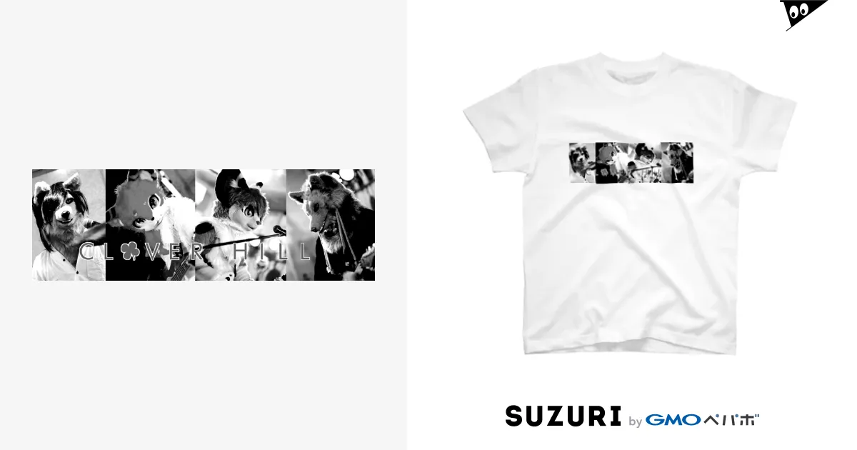 モノクロフォトTシャツ2 / CLOVERHILLのスタンダードTシャツ通販