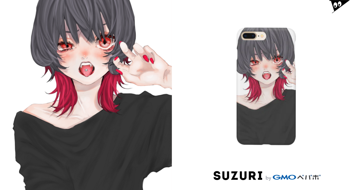 ウルフカット女子 Yuzupi Saitsuyoのスマホケース Iphoneケース 通販 Suzuri スズリ