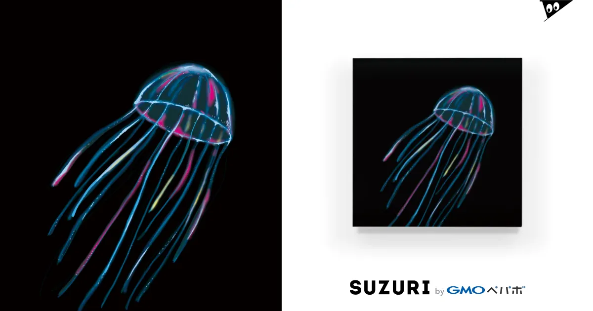 ニジクラゲ / せりなずな ( seri_na_zuna )のアクリルブロック ニジクラゲ / せりなずな ( seri_na_zuna )のアクリルブロック